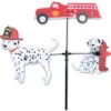 28 In Single Carousel Spinner - Fire Truck & Dalmations