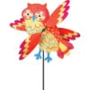 21 Inch Orange Owl Whirligig Spinner 2 21 Inch Orange Owl Whirligig Spinner -Outdoor Kite Shop 06 21834lg