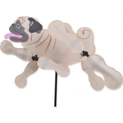 15 In. Whirligig - Tan Pug