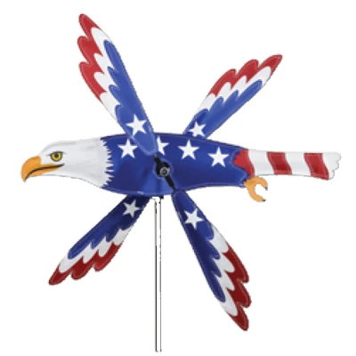 18 Inch Patriotic Eagle Whirligig Spinner 3 18 Inch Patriotic Eagle Whirligig Spinner