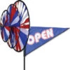 Open Red White Blue Triple Garden Spinner -Outdoor Kite Shop 06 22167lg