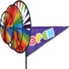 Open Rainbow Triple Garden Spinner -Outdoor Kite Shop 06 22168lg