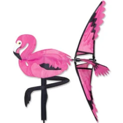 21 In. Pink Flamingo Spinner