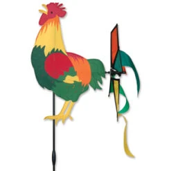16 Inch Petite Rooster Flying Garden Spinner