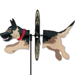 19 Inch Petite German Shepherd Flying Garden Spinner
