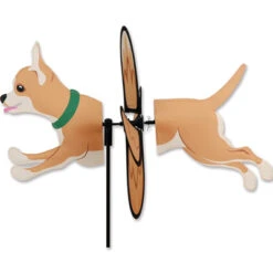 17 Inch Petite Chihuahua Flying Garden Spinner