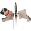 17 Inch Petite Pug Flying Garden Spinner -Outdoor Kite Shop 06 25079lg