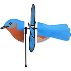 17 Inch Petite Bluebird Flying Garden Spinner