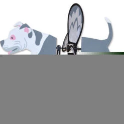 17 Inch Petite Pit Bull Flying Garden Spinner