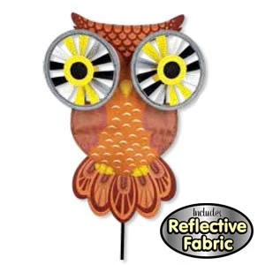 17 Inch Small Night Owl Reflective Eyes Spinner 3 17 Inch Small Night Owl Reflective Eyes Spinner