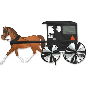 36.5 Horse & Buggy Garden Spinner 3 36.5 Horse & Buggy Garden Spinner