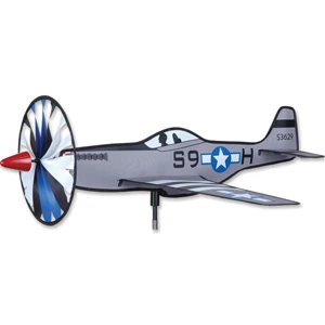 25 Inch P-51 Airplane Garden Spinner 3 25 Inch P-51 Airplane Garden Spinner