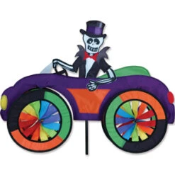 25 Inch Skeleton Car Garden Spinner