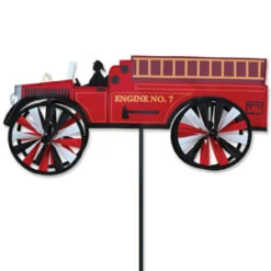 21 Inch Fire Truck Garden Spinner
