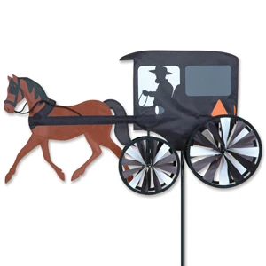 25.5 Horse & Buggy Garden Spinner 3 25.5 Horse & Buggy Garden Spinner