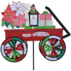 27 In. Christmas Wagon Spinner