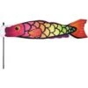 36 Inch Tropical Koi Directional Windsock With 8ft Pole