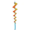 35 In SoundWinds Medium Fusilli Spinning Windsock - Yellow