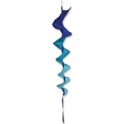 35 In SoundWinds Medium Fusilli Spinning Windsock - Blue