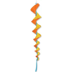 44 In SoundWinds Large Fusilli Spinning Windsock - Yellow