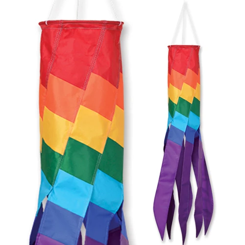 39 Inch SoundWinds Rainbow Check Swirls Windsock 3 39 Inch SoundWinds Rainbow Check Swirls Windsock