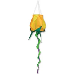 36 Inch SoundWinds Yellow Rose Spinning Windsock