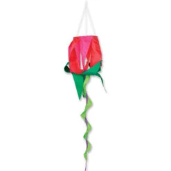 36 Inch SoundWinds Red Rose Spinning Windsock