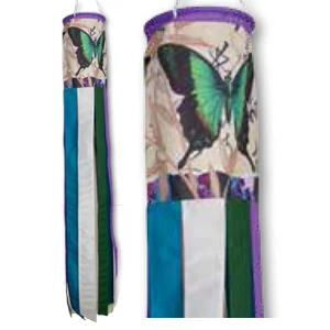 40 In Asian Butterflies Windsock 3 40 In Asian Butterflies Windsock