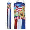 40 In Patriotic Sunflower Brilliance Windsock 1 40 In Patriotic Sunflower Brilliance Windsock -Outdoor Kite Shop 06 78754lg