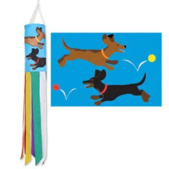 40 In Dachshund Windsock
