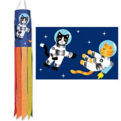 40 In Space Cats Windsock