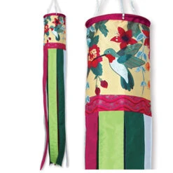 40 In Hummingbirds N Fuchia Brilliance Windsock