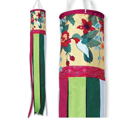 40 In Hummingbirds N Fuchia Brilliance Windsock 3 40 In Hummingbirds N Fuchia Brilliance Windsock