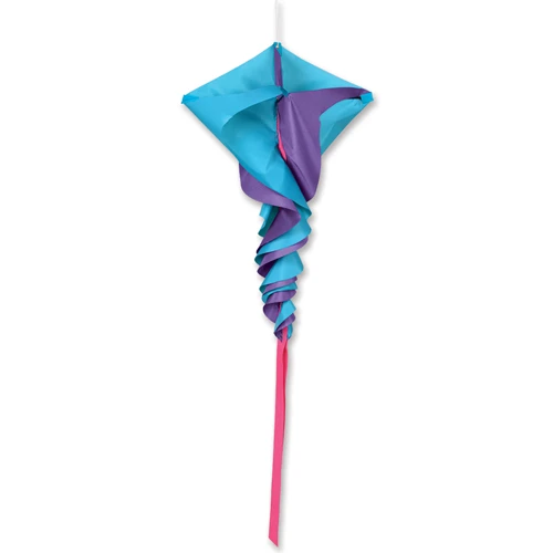 45 In Small Rotini Spinning Windsock - Blue 3 45 In Small Rotini Spinning Windsock - Blue