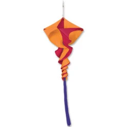 45 In Small Rotini Spinning Windsock - Orange