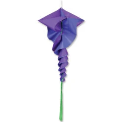 45 In Large Rotini Spinning Windsock - Lavender