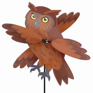 17 Inch Brown Owl Whirligig Spinner 3 17 Inch Brown Owl Whirligig Spinner
