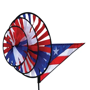 Patriotic Triple Garden Spinner 3 Patriotic Triple Garden Spinner