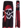 Jolly Roger 40 In Applique With Embroidered Accents Windsock -Outdoor Kite Shop 32 4104lg