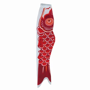 Koi 60 Inch Red Fish Windsock 3 Koi 60 Inch Red Fish Windsock