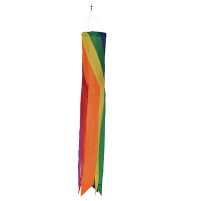 33 Inch Rainbow Diagonal Windsock 3 33 Inch Rainbow Diagonal Windsock
