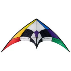 84 In Alpha+ Stunt Kite Rainbow From Flyingwings Includes Line Set